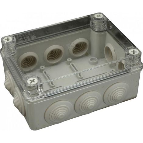 Boîte Encastrée Hermétique S-box 306-p - Gris - 150 X 110 X 70 Mm - Boîte De Dérivation serrée