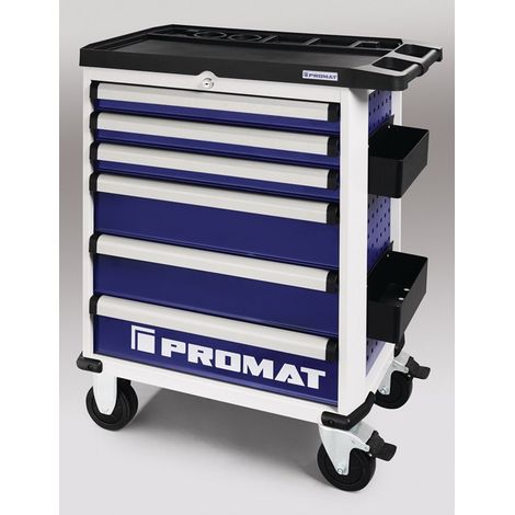 Carrello portautensili PLUS L775xP470xH1000mm 500kg 6 cassetti in lamiera d'acciaio PROMAT