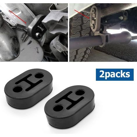 Support d'échappement en caoutchouc EPDM – Réduit bruit et vibrations – Adaptation universelle pour voitures et SUV – 2 pièces (1/4)