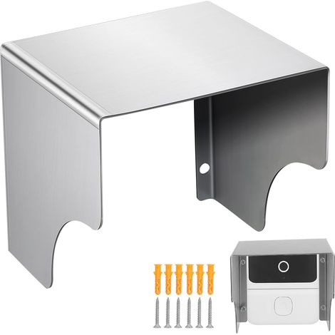 Stainless Steel Doorbell Cover Box Splash Proof Waterproof Outdoor Protection for Door Bell Access Control with Accessories Easy to Install (1/5)