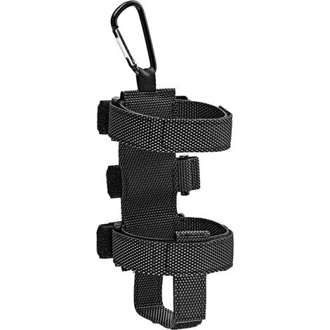 Sangle de fixation pour haut-parleurs de vélo portables avec mousqueton, noire, en polyester, support pour haut-parleurs de vélo et porte-bouteilles (1/5)