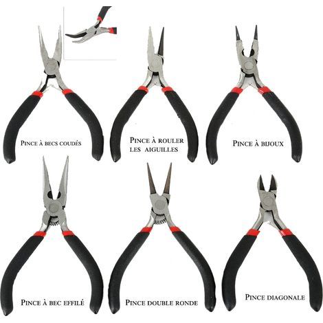 Ensemble de six coupe-fils, petits coupe-fils latéraux pour l'artisanat, coupe-fils pour la fabrication de bijoux, coupe-fils floraux, outils pour cordes de guitare florales, cisaille (1/4)