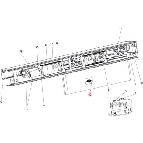 faac pièce détachée autocollant double flèche porte 930 7324325 (1/3)