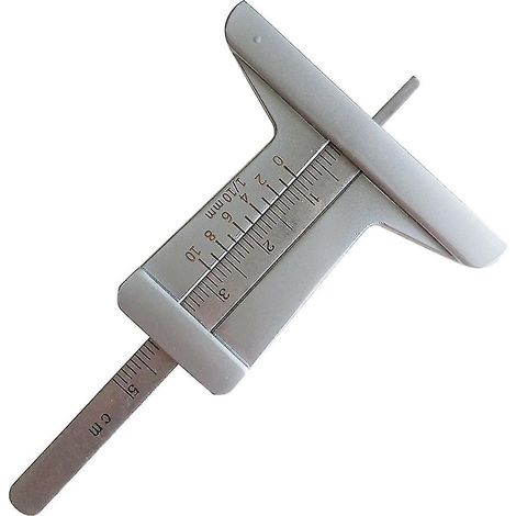 Règle de mesure de gabarit de pneu de voiture, mini règle d'inspection en acier inoxydable, outil de contrôle de profondeur de gabarit, pied à coulisse (1/4)