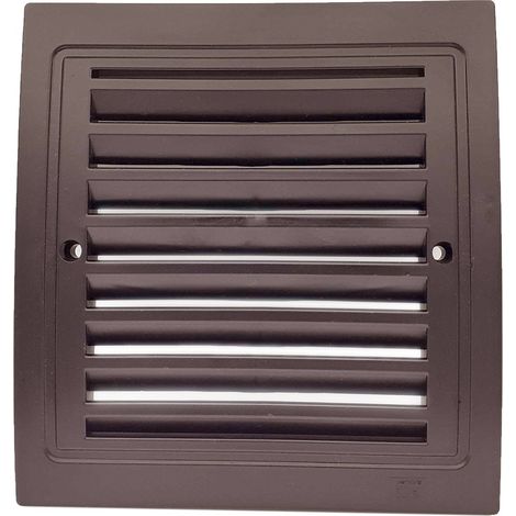 Lot de 1 Grille de ventilation plastique 140x140 mm Marron (1/4)