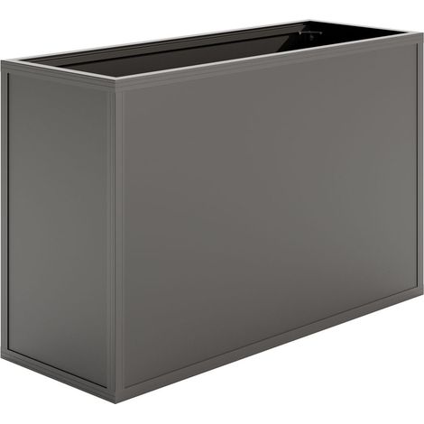 KGT Aluminium-Hochbeet "130", anthrazit, 1,21 x 0,45 x 0,77 m (L x B x H) (1/5)