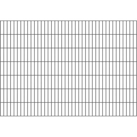 ALBERTS Doppelstab-Gittermatte, verz.anthr, BxH2000x1400mm, Draht-Ø6/5/6, Masche50x200mm (1/4)