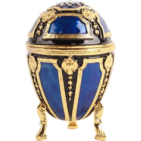 Egg Trinket Box Exquisite Jewelry Ring Holder Storage Box Home Decoration Ornament Gift (1/5)