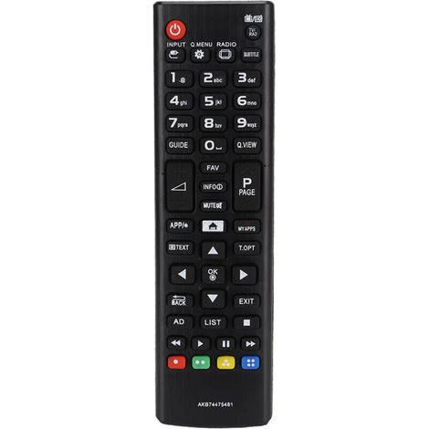 Coque en matériau ABS, télécommande de télévision pour LG AKB74475481, alimentée par batterie (1/5)