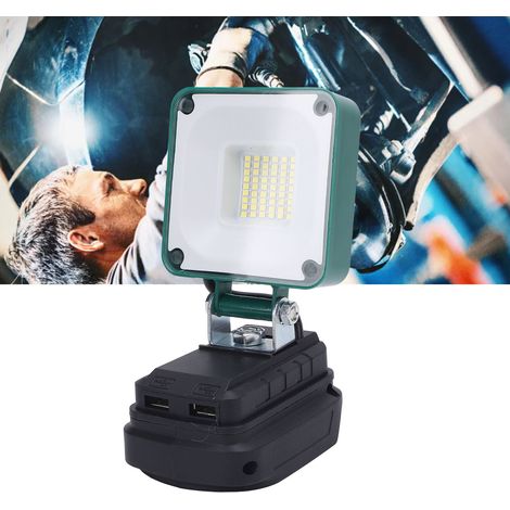 Lampe de travail LED portative sans fil de 3400 lm, dotée d'un port de chargement USB et d'une protection contre les basses tensions, compatible avec les batteries Makita 18V (BL1815, BL1830, BL1840, (1/5)