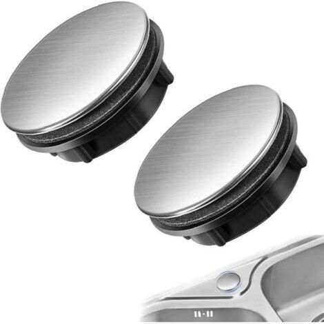 Sink Hole Covers,2 Pcs Stainless Sink Cover Kitchen Sink Hole Cover for Bathroom Kitchen (1/5)