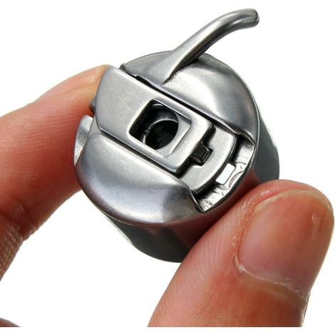 1 - Boîte De Canette - Accessoire Machine À Coudre - Métal Universel Pour Brother Singer Janome Juki Elna Pfaff - Argent