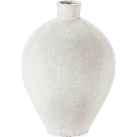 Cache pot blanc en fibres ciment - Blanc (1/2)