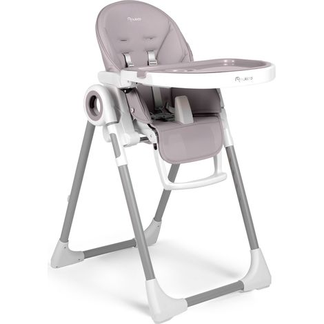 Chaise haute Nukido Belo avec tablette, couleur bruyère