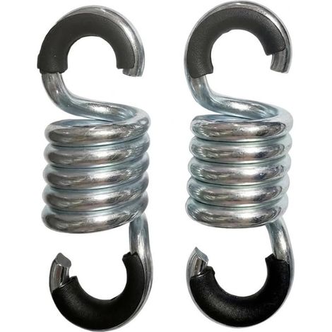 Lot de 2 ressorts d'extension robustes pour chaise suspendue avec coussinets sonores – Matériel d'absorption des chocs pour porche, balancelle, siège œuf, jardin, terrasse, capacité de (1/5)