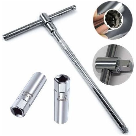 Jeu de 2 Douilles à Bougies(14mm+16mm) + 3/8\ (1/5)