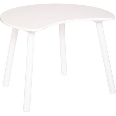 Table enfant Lune pin blanc 60x50cm - Atmosphera créateur d'intérieur