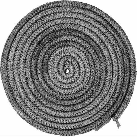 4 M Joint Ø 10 mm Cordon d'étanchéité pour Poêle, Joint Fibre de Verre Ficelle Joint de Porte Four, Joint de Cheminée Insert Poêle, Résistant à 550° C (1/4)