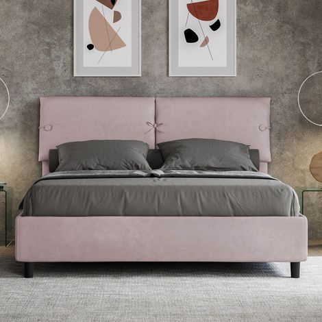 Letto contenitore da 160x190 in microfibra glicine Sleeper (1/5)