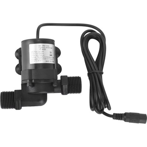 Pompe à eau DC sans balais multifonction 24V JT-600D, mini pompe de surpression avec raccord G1/2 (1/5)