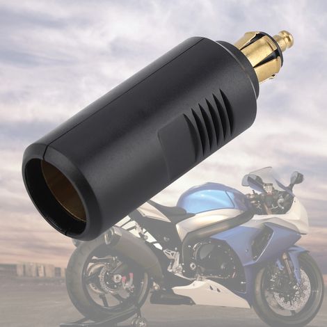 12-V-Motorrad-Zigarettenanzünderadapter, europäischer Stecker auf DIN-Buchse, wasserdicht (1/5)