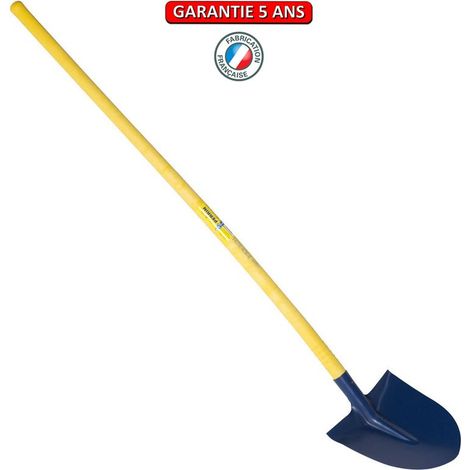 Pala Alsace 28 con spigoli manico composta da tubo curvato 1,35 m OUTILS PERRIN