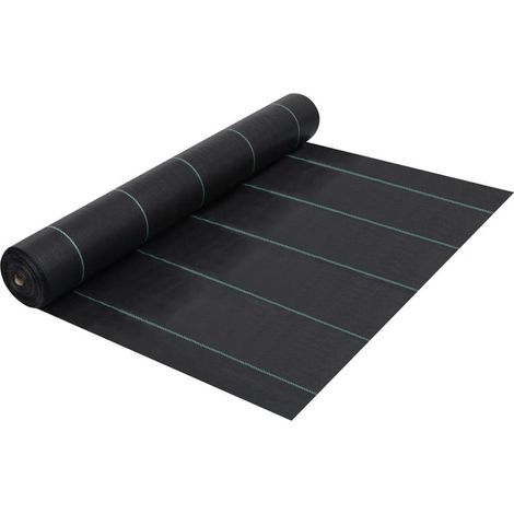 Toile de paillage Toile de rechange Noir 2x5 m PP 42457 (1/5)