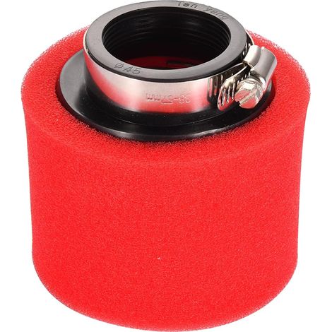 1 Filtre à air, mousse rouge, 45mm, tube droit, 95mm, pour KLX CRF ATV Quad (1/5)