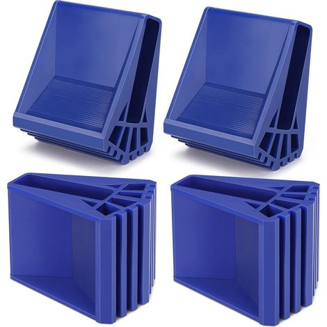 Pieds D'échelle 4 Pièce Non Glissante Pieds de Sécurité de L'échelle Protections de Pieds D'échelle en Caoutchouc pour échelles Télescopiques(Bleu) (1/5)