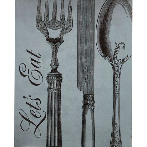 Premier Housewares Let's Eat Wall Plaque (1/2)