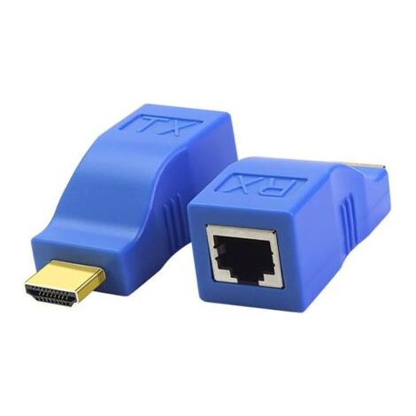 Extendeur RJ45 HDMI 1.4,Adaptateur HDMI vers RJ45,Répéteur de convertisseur HDMI vers Ethernet,Distance d'application jusqu'à 30 m - Pour affichage HDTV 4K 2K 1080p avec 3D (1/5)