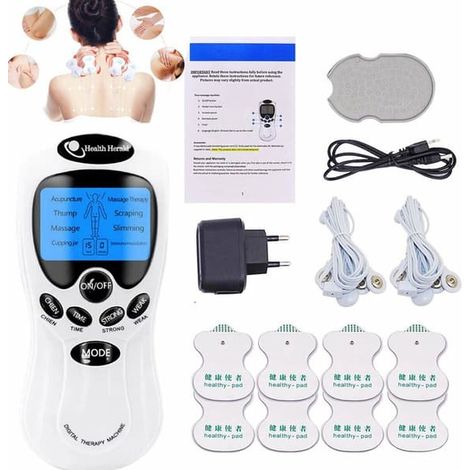 Ecleanfy - Appareil TENS, EMS, stimulation 8 en 1, soulagement de la douleur, massage par électrothérapie DHL (1/5)