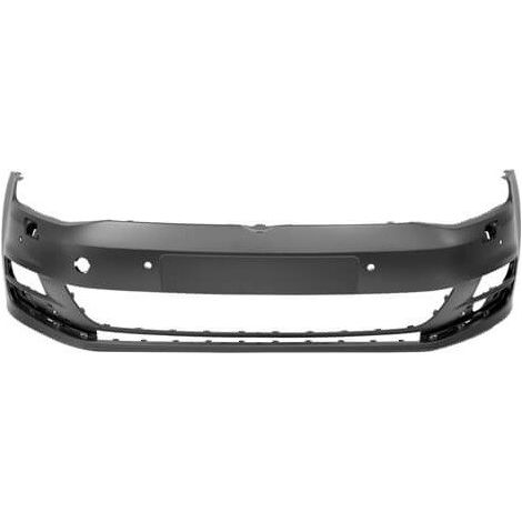 Pare-choc avant à peindre avec 4 trous radars et lave-phares Volkswagen Golf 7 phase 1 2012-2017