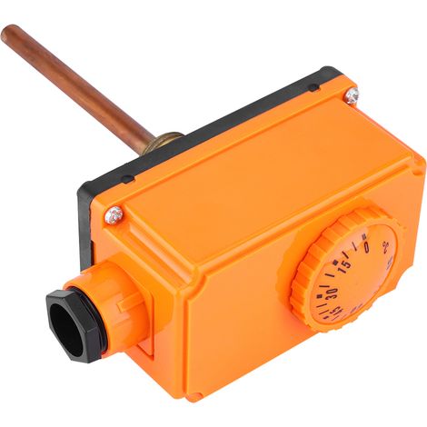 Thermostat de régulation de température pour tuyau d'eau chaude, filetage mâle G1/2, démarrage à haute température (90 °C).