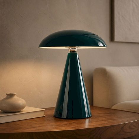 Lampe à Poser Led Orlando vert canard 16x16x21cm (1/3)