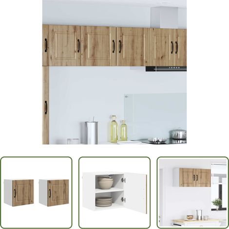 Küchenschränke Wandmontage -  Küchenschrank 2 pcs Artisan-Eiche 40 x 31 x 40 cm Holzwerkstoff (1/5)
