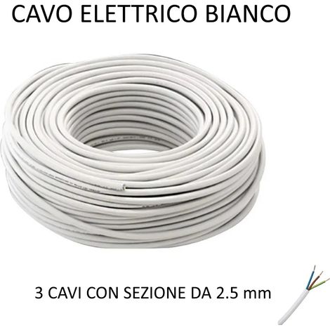 CAVO ELETTRICO BIANCO 3 X 2.5