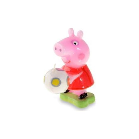Vela de pastel 3D de Peppa Pig con bola