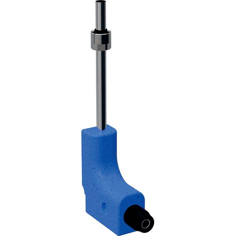 Raccord coudé chromé PushFit, diamètre 16 mm/15 mm, avec raccord de connexion 650250