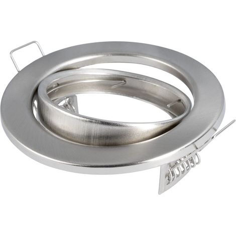 LED orientabile Spot - Alluminio - Rotondo - diametro di foratura 70mm - Acciaio inossidabile