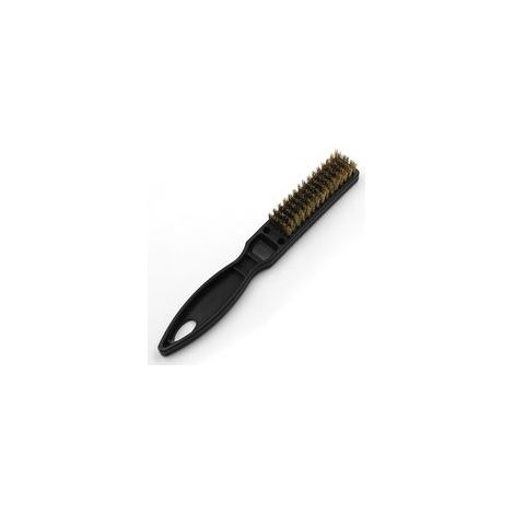 Spazzola in filo di acciaio inox (1 pezzo) per gioielli, metalli, rimozione della ruggine, sporco, macchie di olio e vernice, strumento per la pulizia della cucina e lucidatura del rame - Crezuo