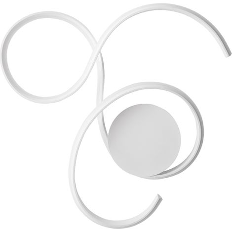 Plafoniera TWIST a LED 59x52 cm in metallo verniciato Bianco (1/3)
