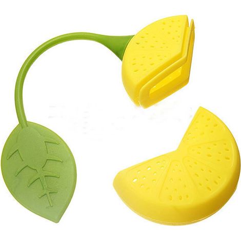 Infuseur à Thé - Filtre en Silicone et Acier Inoxydable - Pour Feuilles de Thé Bouillies, Herbes, Épices et Fruits - 1 Pièce (1/5)