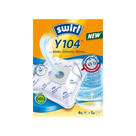 Melitta Swirl Y 104 sacs aspirateur blanc anti-allergie