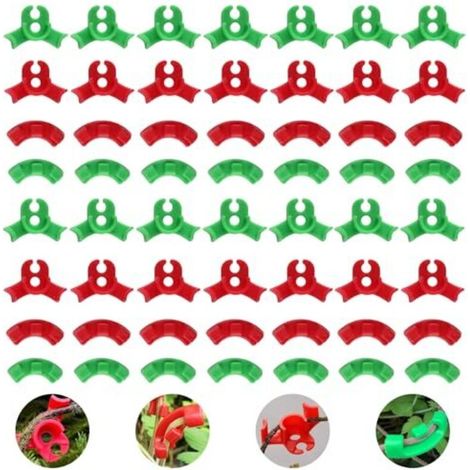 80 Pcs Cintreuse de Clips pour Plantes Grimpantes, Clips d'entraînement à Faible Stress, Clips Lst Cintreuses de Plantes à 90 Degrés, Clips de Jardinage pour Contrôle de Croissance Jardin (1/5)