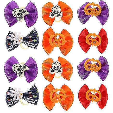 Lot de 20 nœuds papillon pour chiens, pour décorations d'Halloween