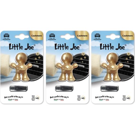 LITTLE JOE LOT DE 3 DÉSODORISANTS EN CACHEMIRE DANS UN SAC EN PLASTIQUE EN1616