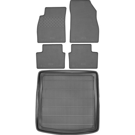 Juego de alfombrillas de goma para coche y maletero para Opel Insignia A Sedán/Hatchback (2008-2017). (1/5)