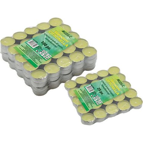 CANDELE CITRONELLA TEALIGHT CF.25 PZ.