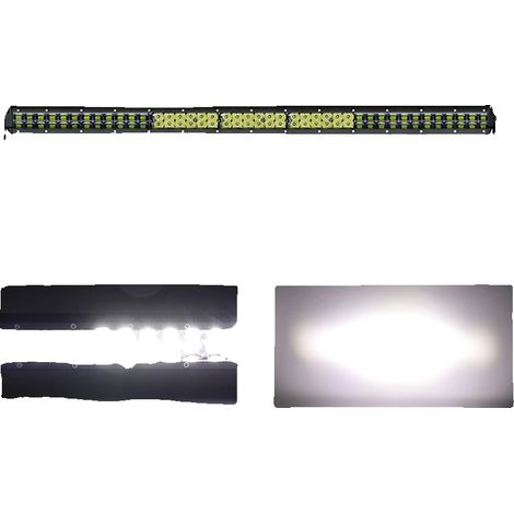 Barre lumineuse, double rangée, faisceau spot et faisceau large, 33 pouces Spot Flood (1/2)